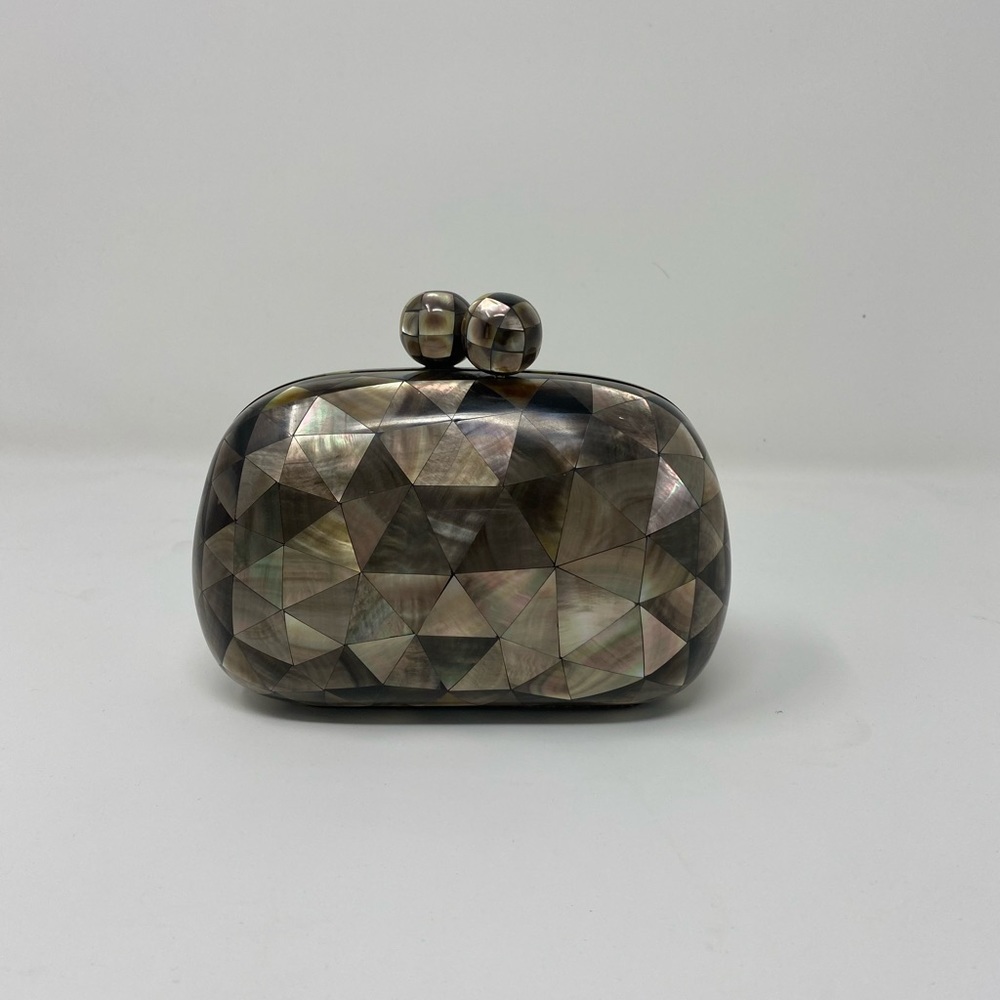 Mother of pearl seashell clutch